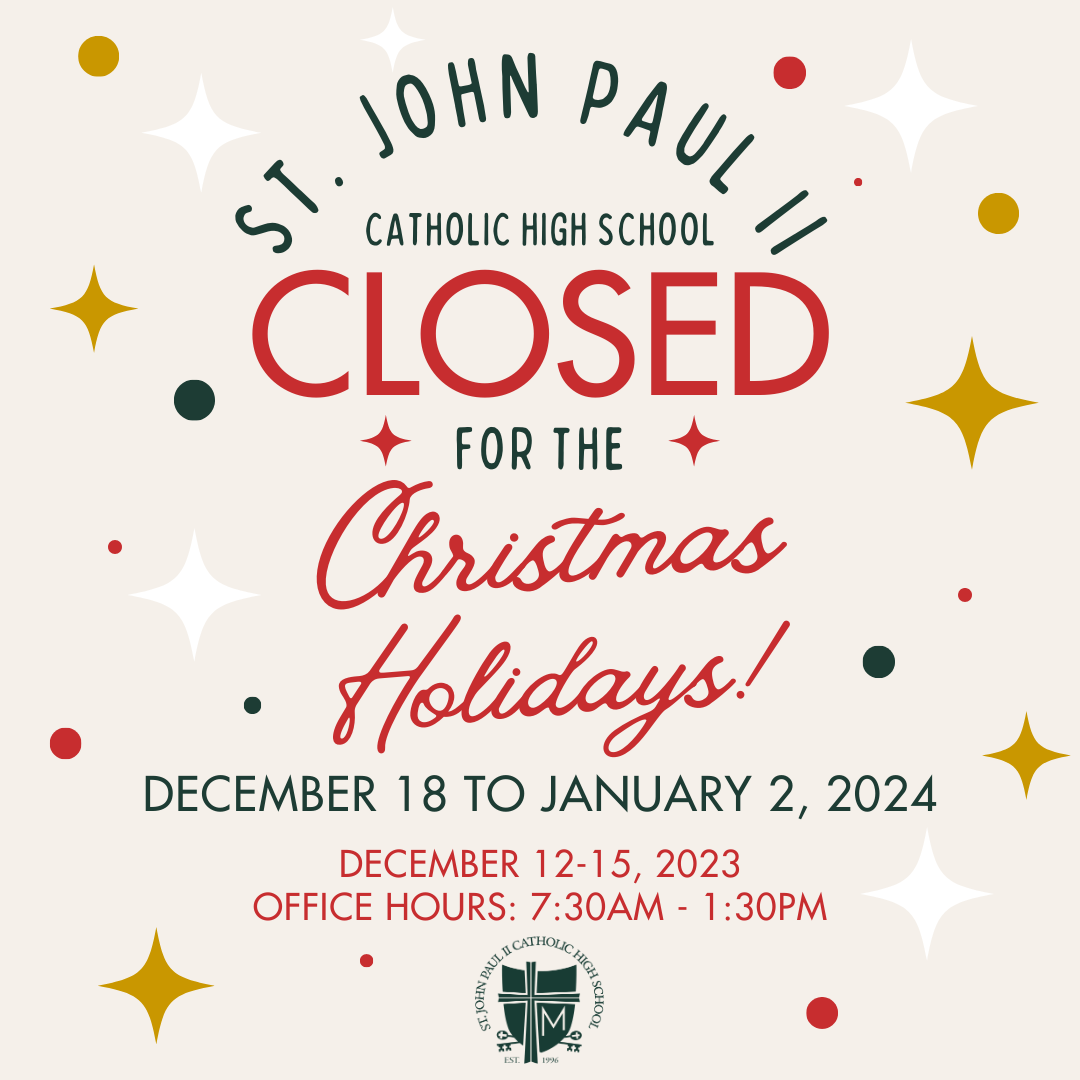 JPII closed Christmas 