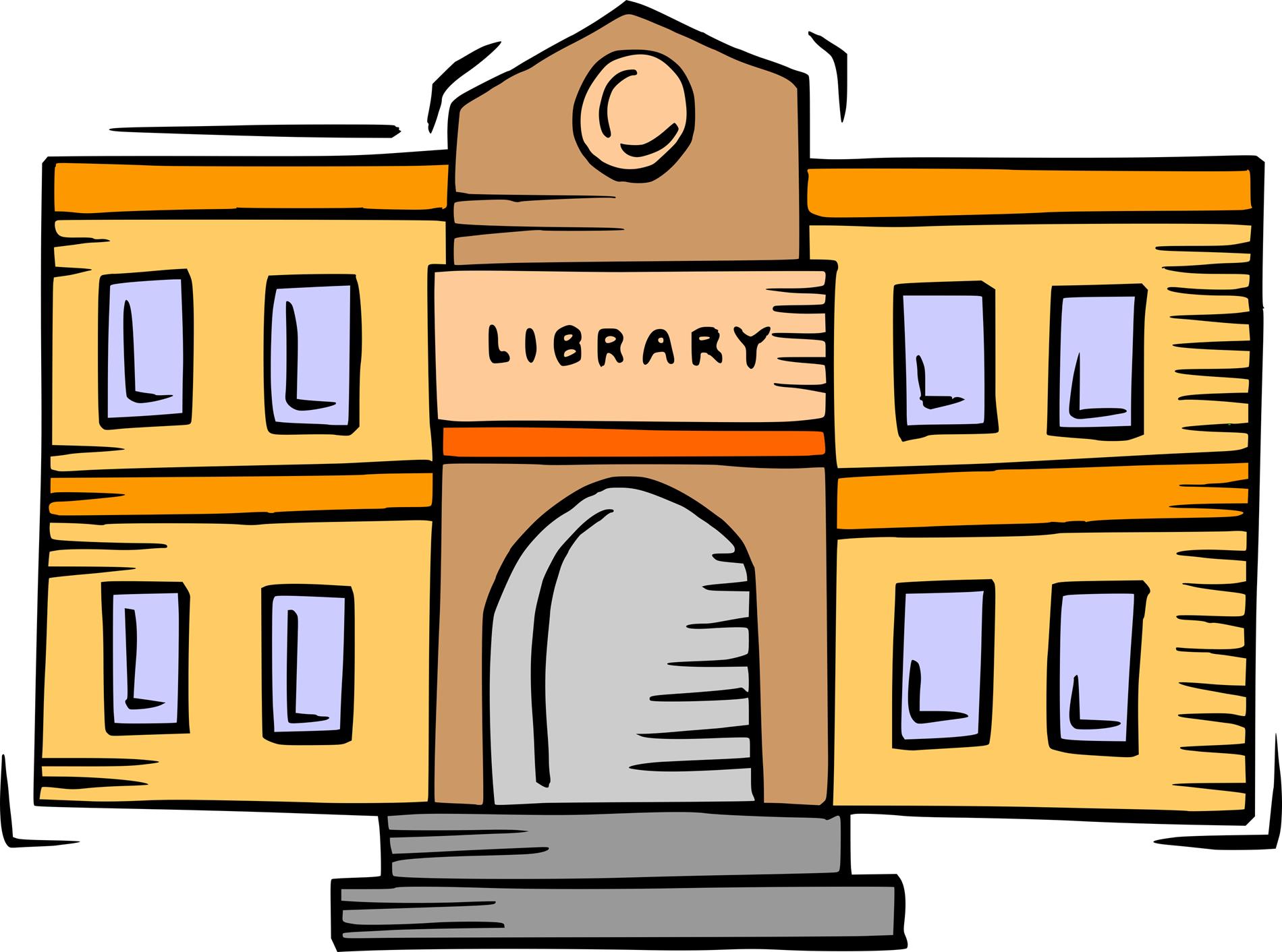 Library Building Cartoon
