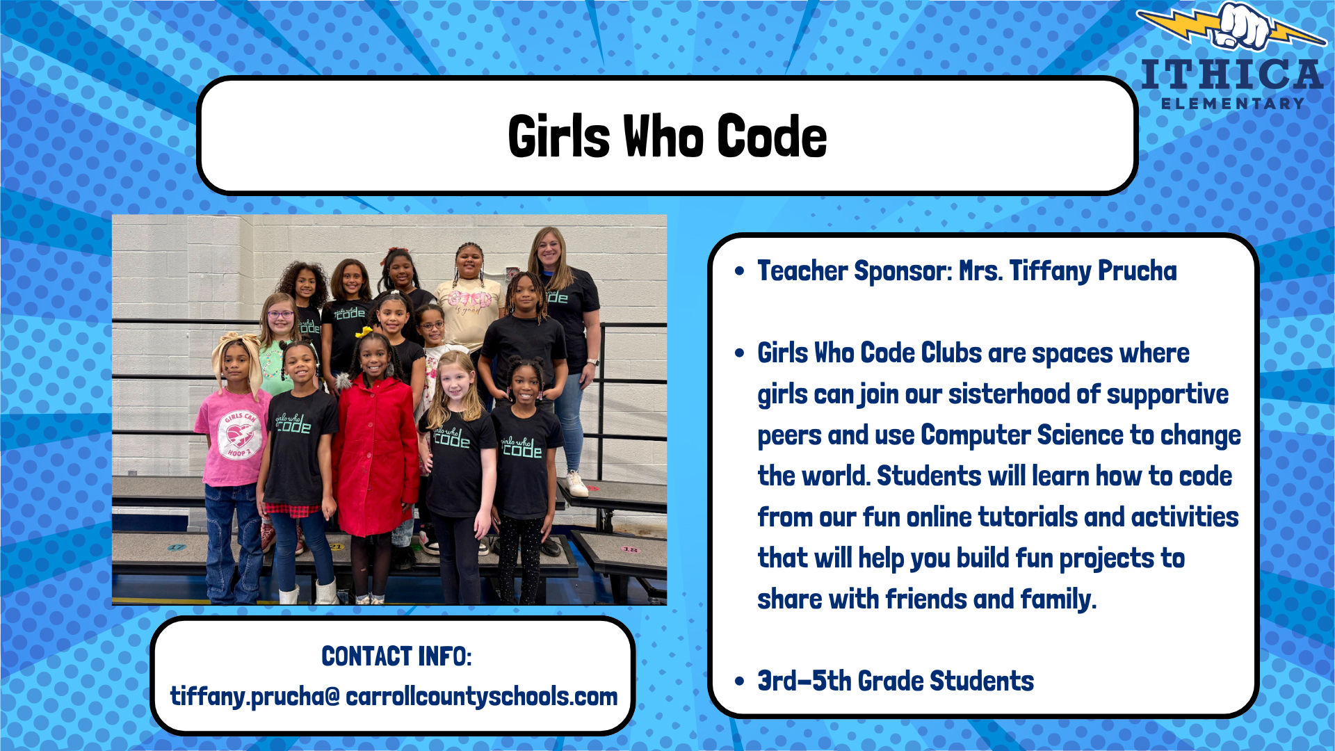 Girls who code club flyer