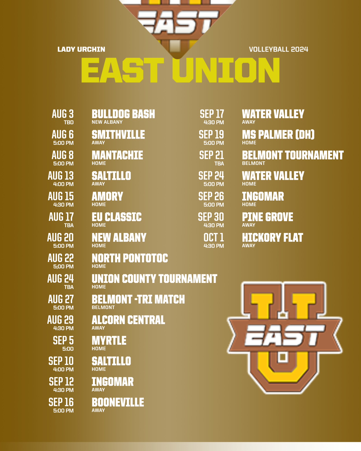 volleyball schedule