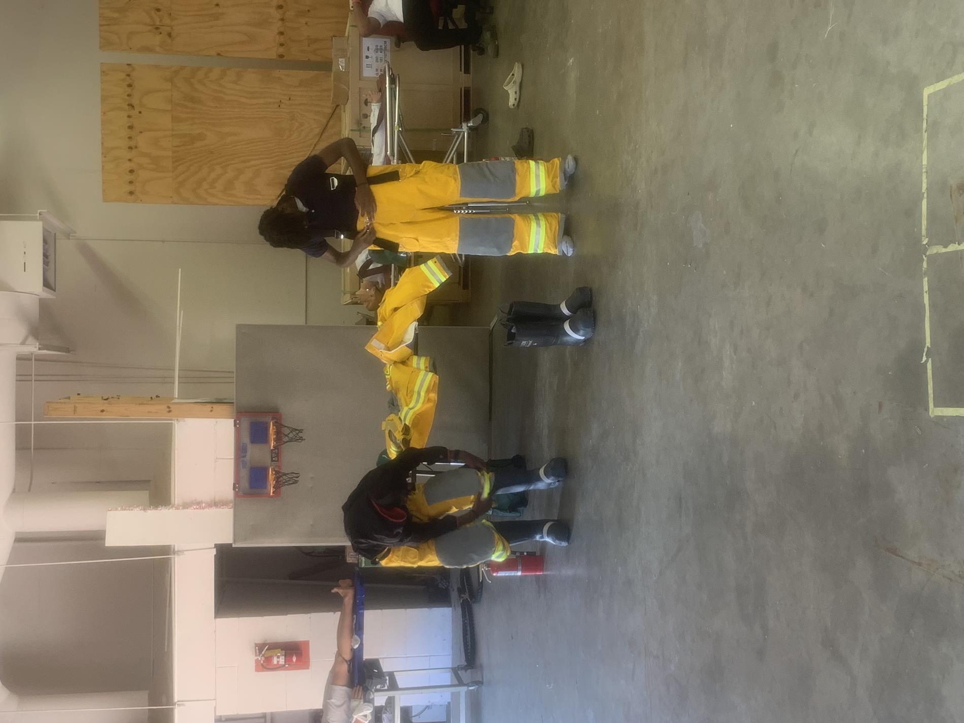 Law & Public Safety students in turnout gear