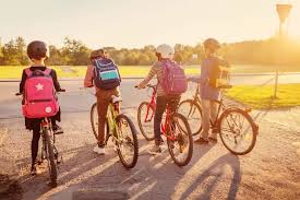 biking kids