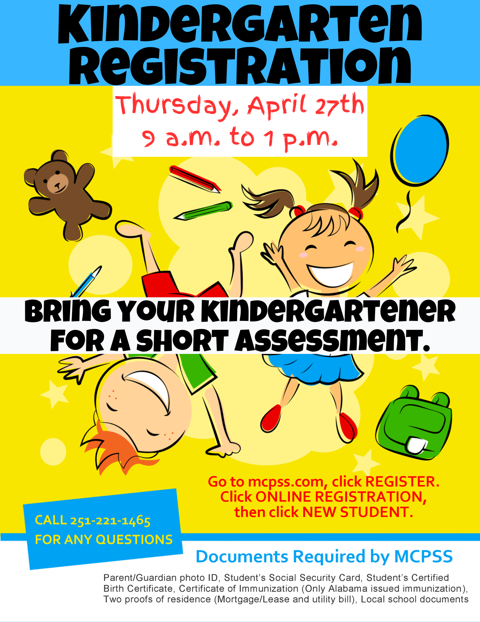 Kindergarten Registration for the 2023 2024 School Year