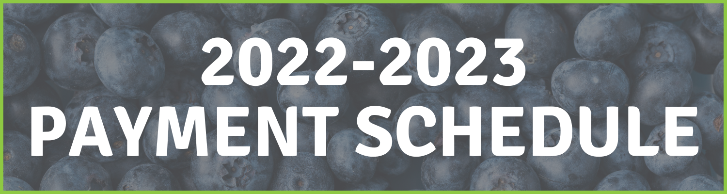 2022-2023 Payment Schedule