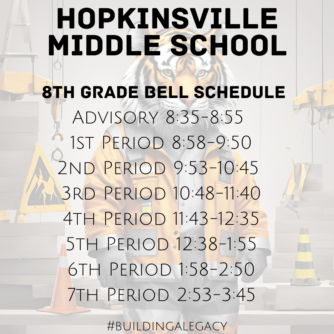 8th grade schedule