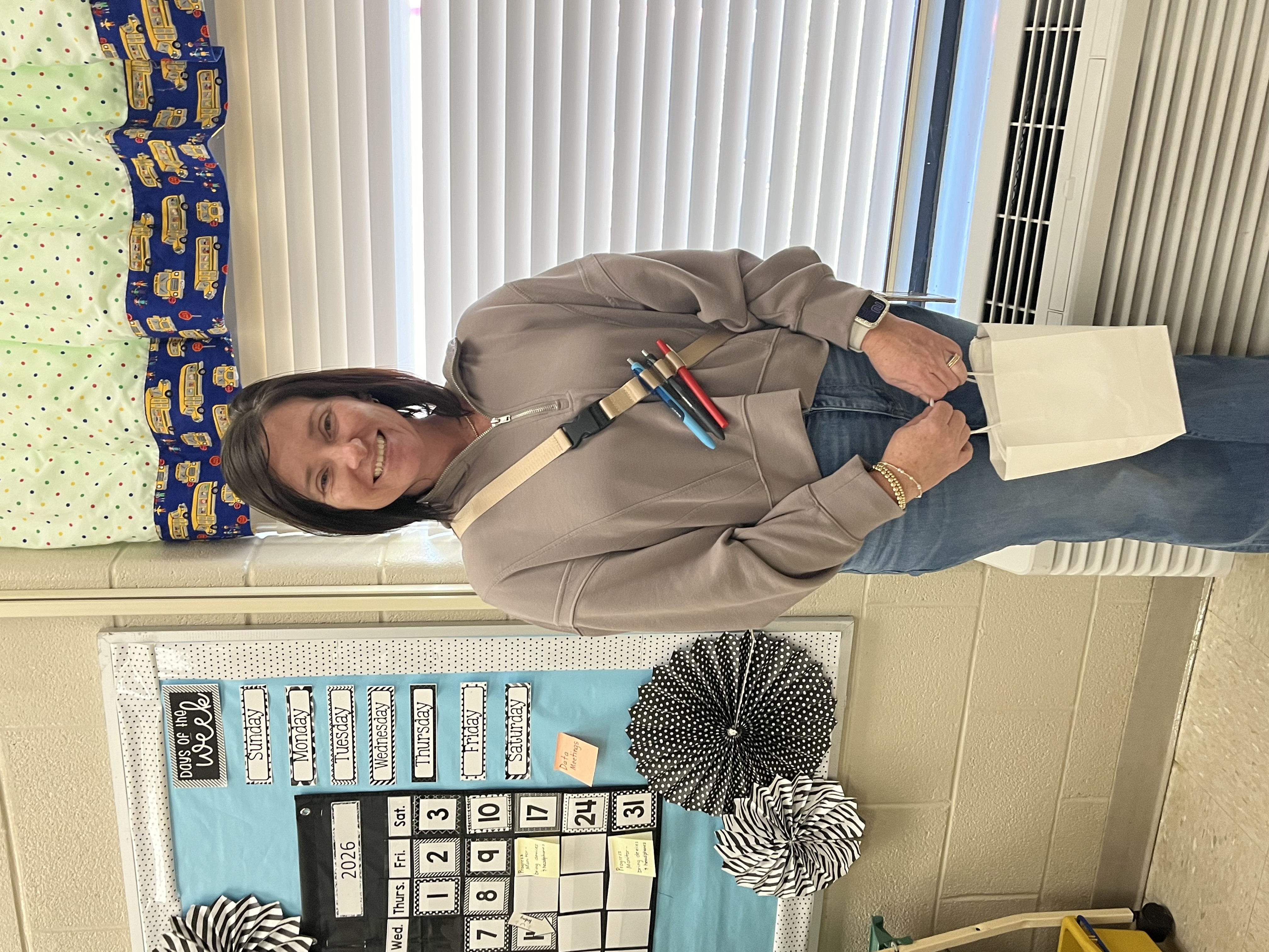 Ms. Jeanna Morgan-always willing to step up for the students and staff at PES. 