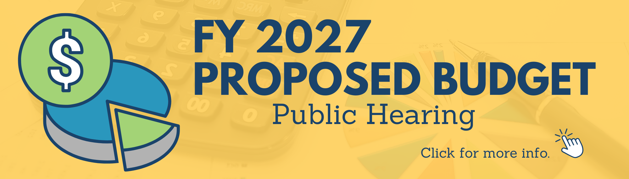 FY2027 Proposed Budget Public Hearing - Click for more info.