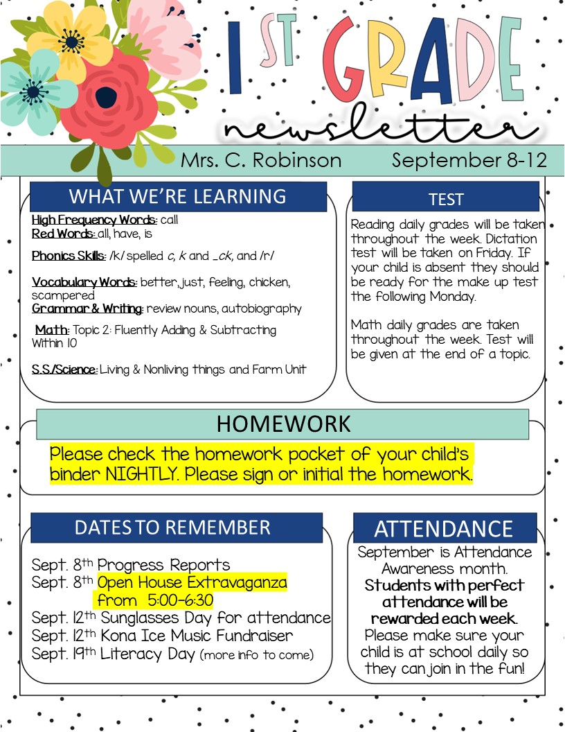weekly newsletter