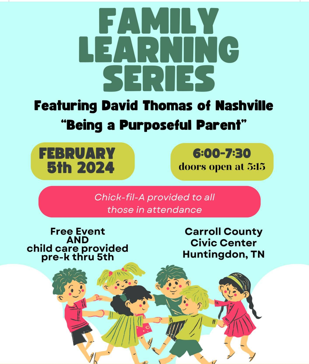 Family Learning Series Flyer