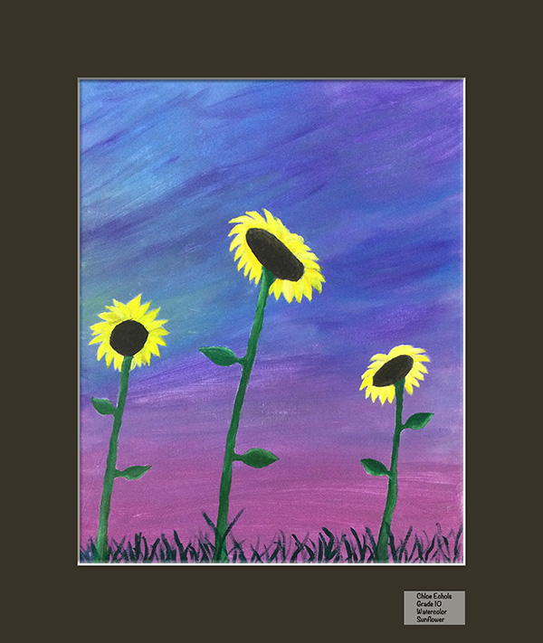 Chloe Echols - Acrylic Painting - Sunflower