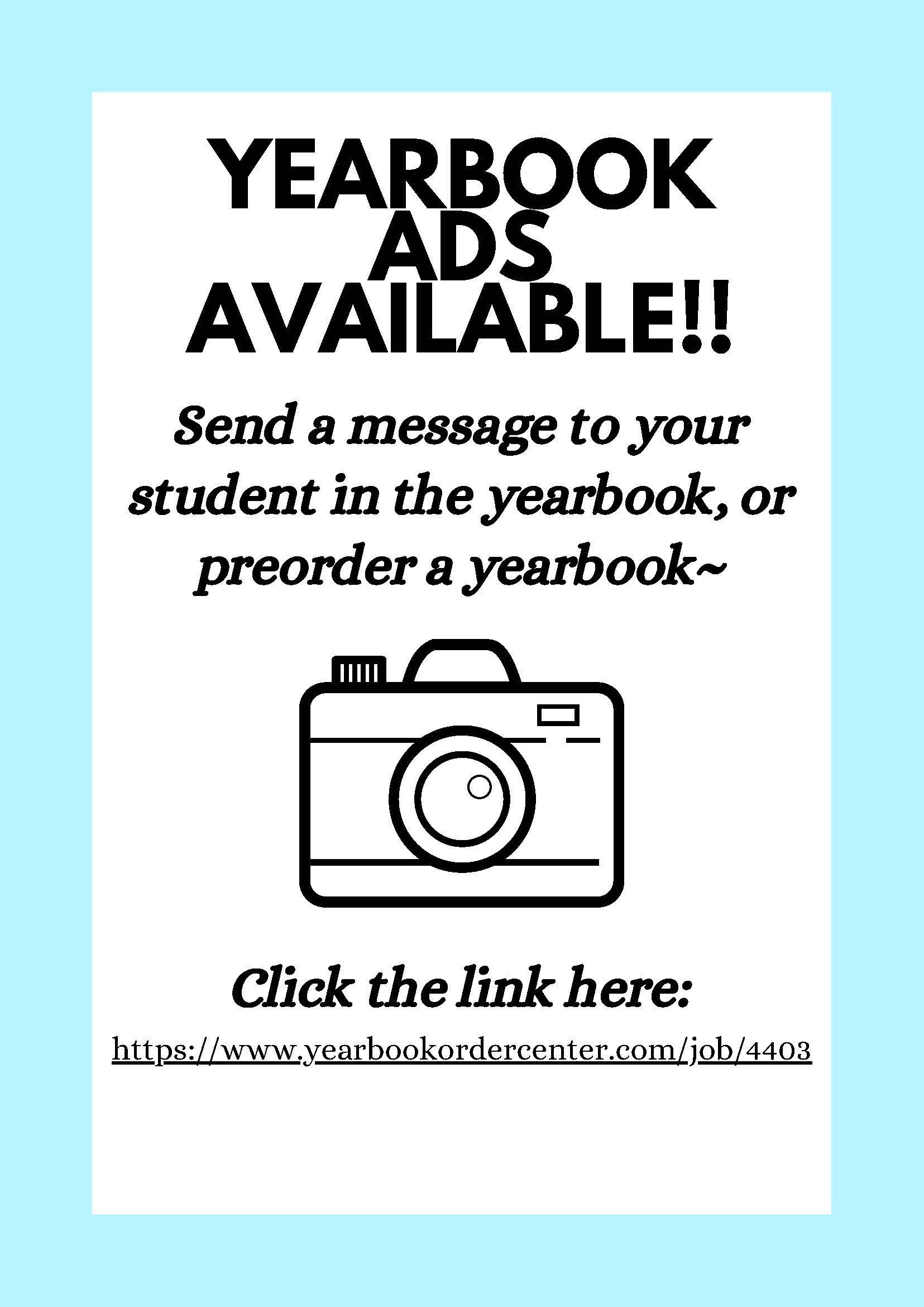 Year Book Flyer