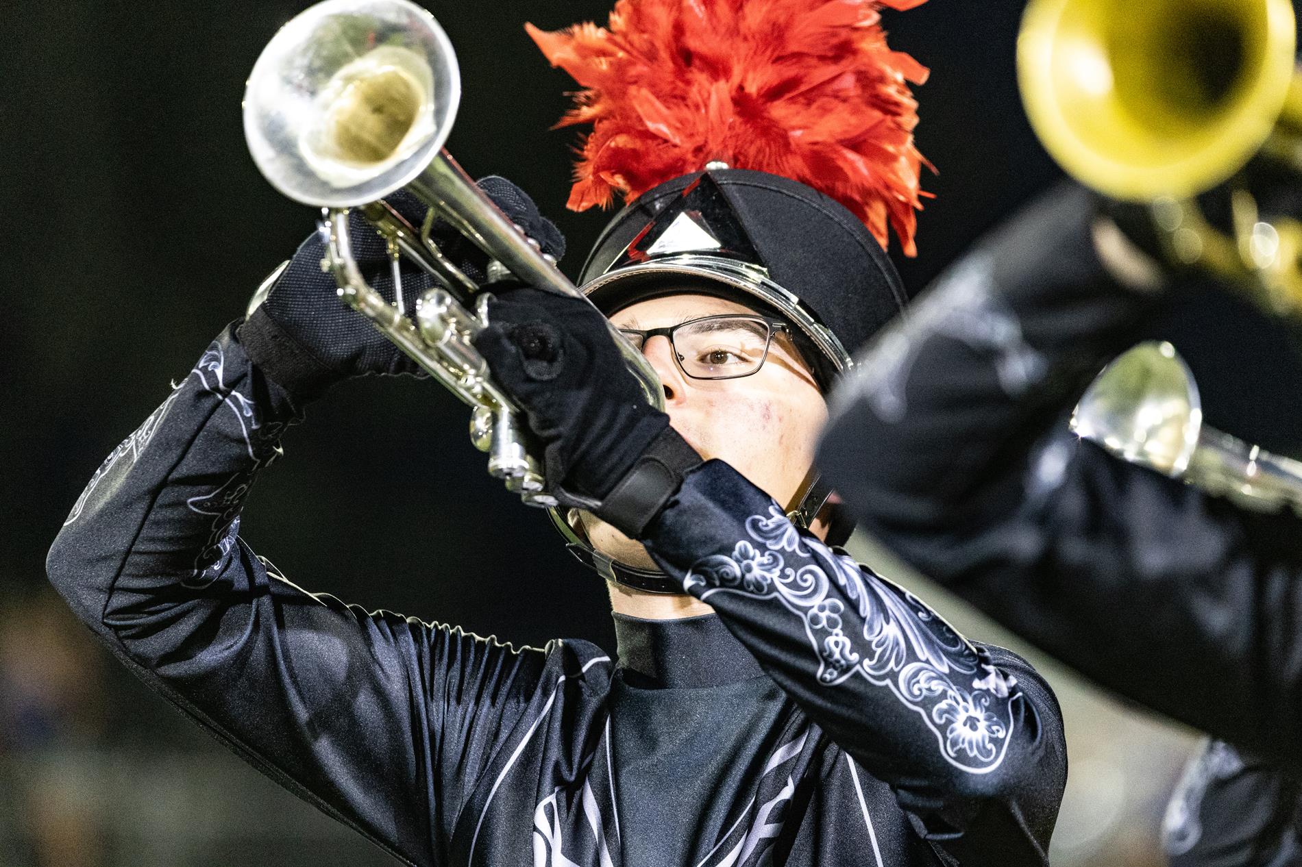 Ingram Tom Moore High School marching band performance in the Bandera game.