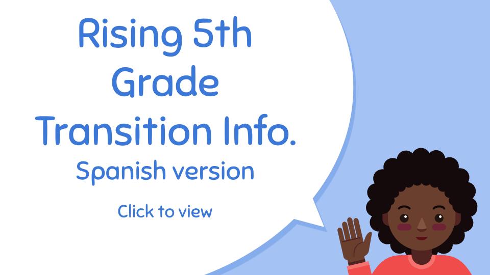 5th grade transition info - Spanish