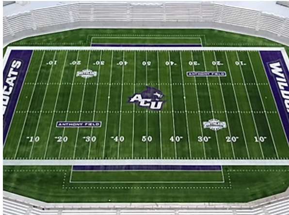 The turf will be similar to that used at Abilene Christian University