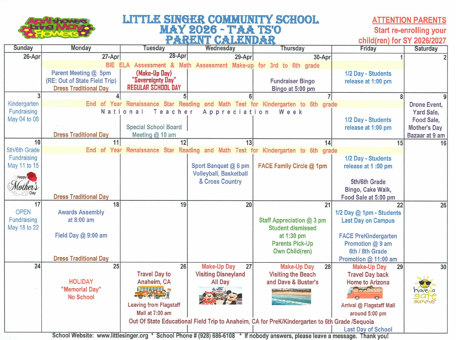 May Calendar