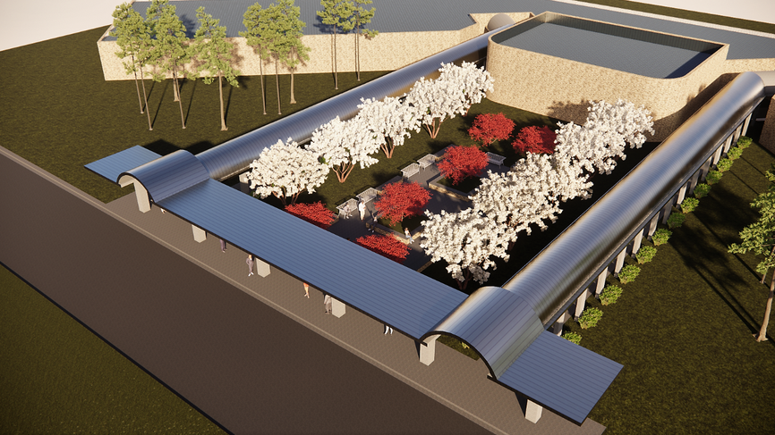 Sumter Middle School Entrance Canopy