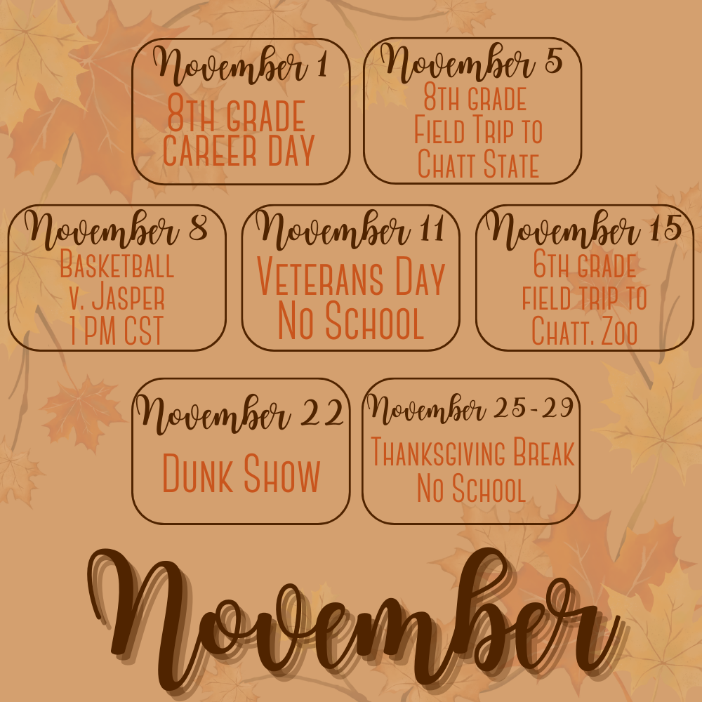 November reminders