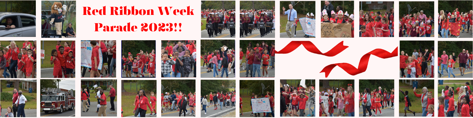 Red Ribbon Week Banner w/Pictures