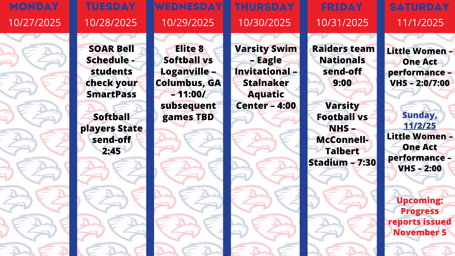 Week at a Glance 10.27.25