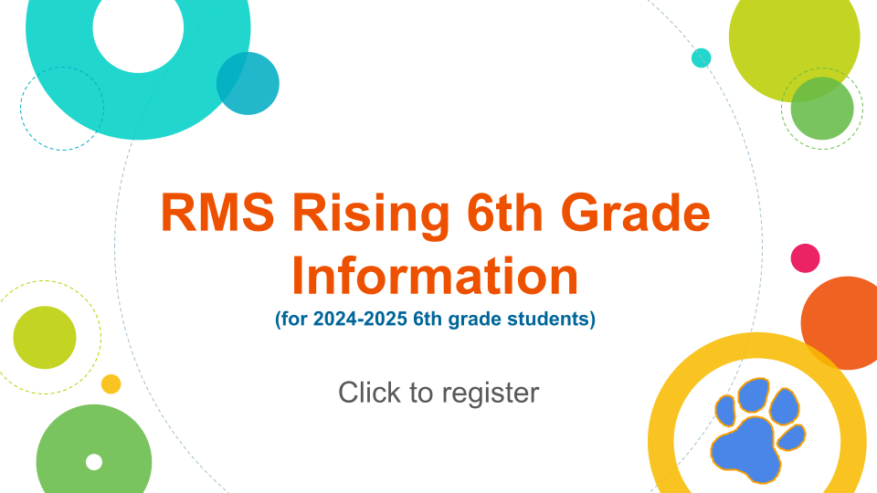 rising 6th grade registration 