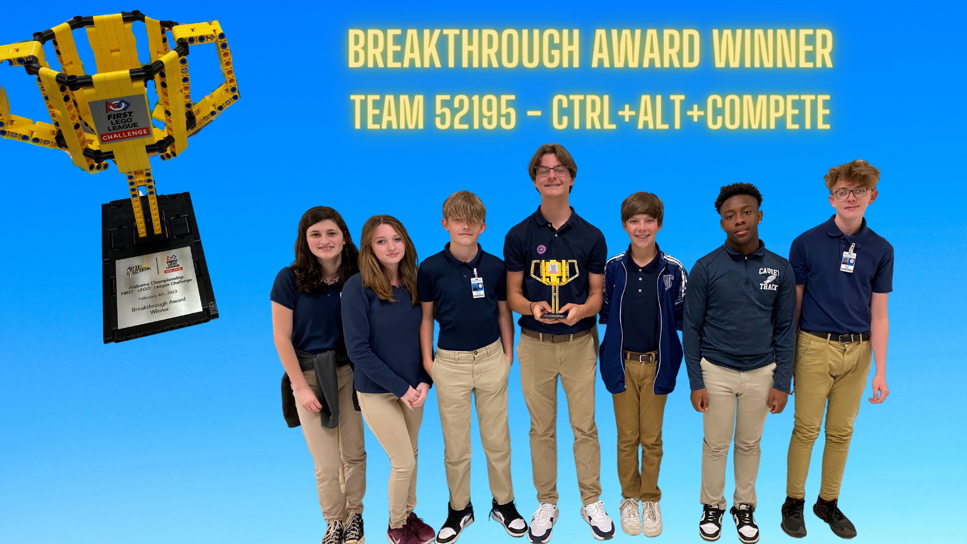 Robotics State Champion Breakthrough Award Winners: Ctrl+Alt+Compete