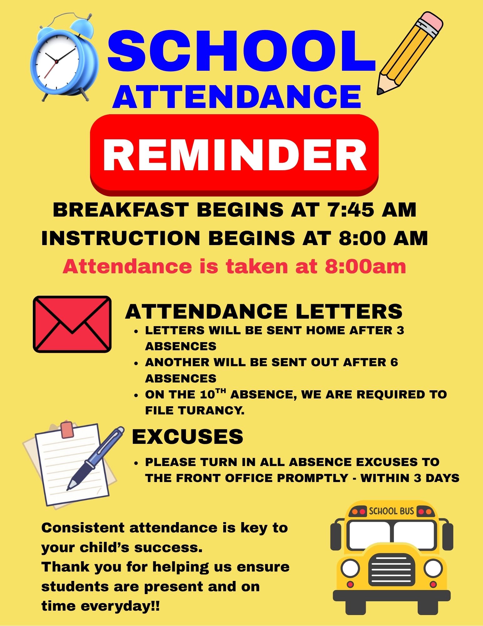 Attendance Flyer
