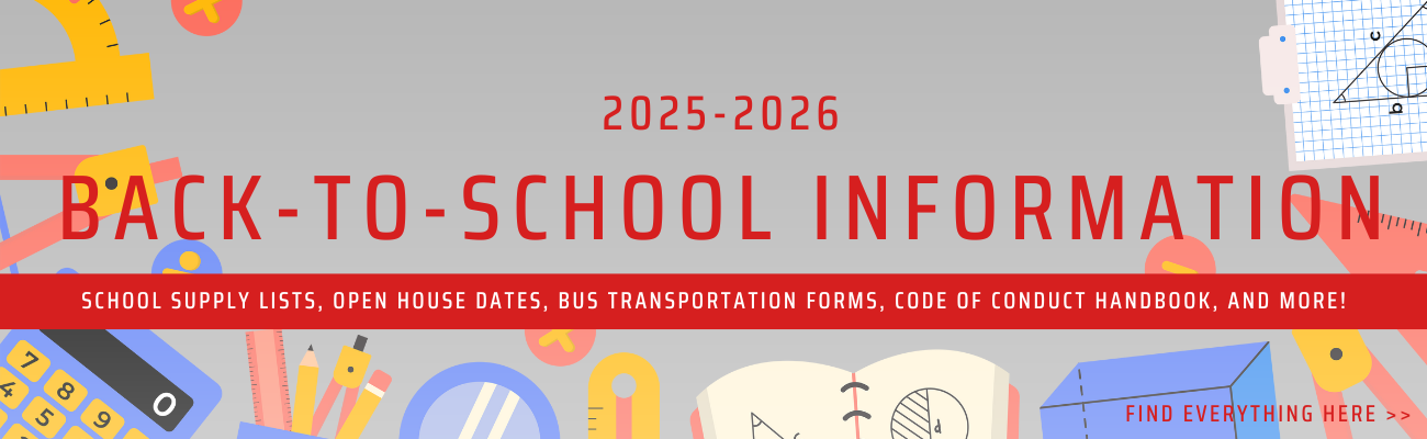 2025-2026 Back-to-School Information Graphic