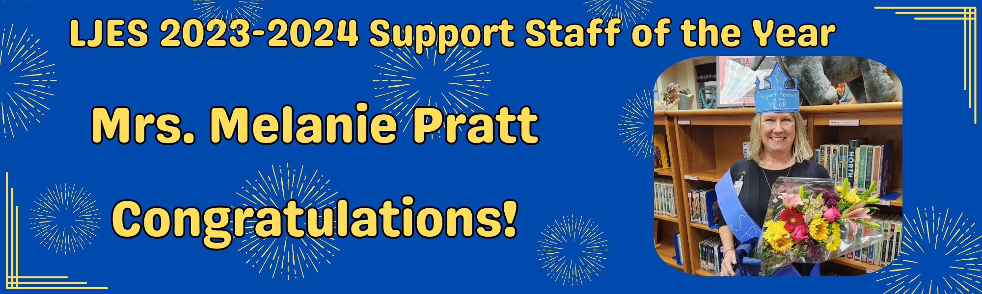 2023-2024 Support Staff of the Year Melanie Pratt