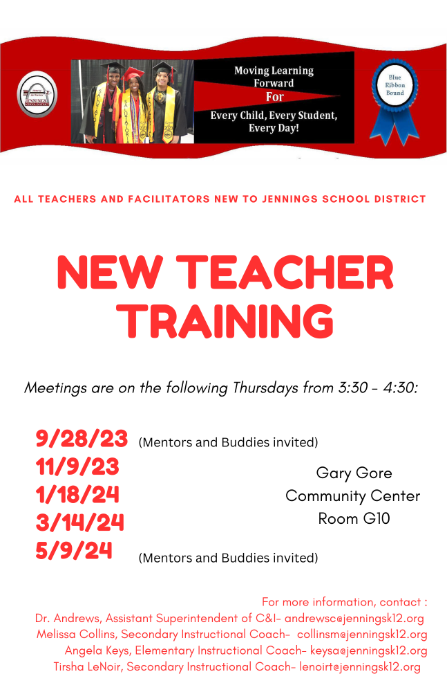 New Teacher Meeting Flyer