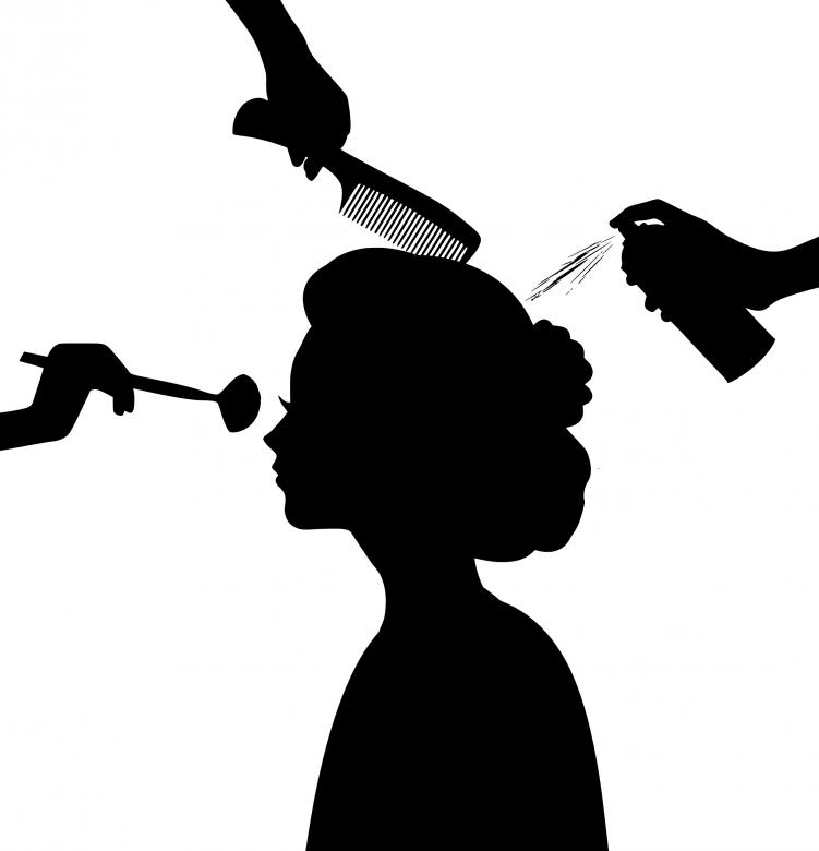 beauty salon silhouette beauty salon silhouette