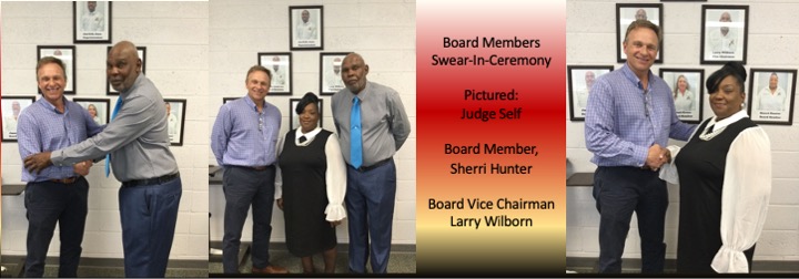 Board Members Wilborn and Hunter Swear-In Ceremony