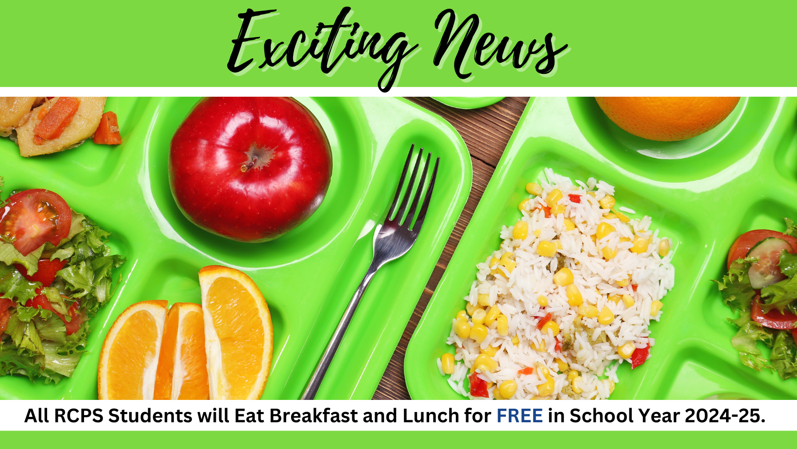 Free Meals for All RCPS Students