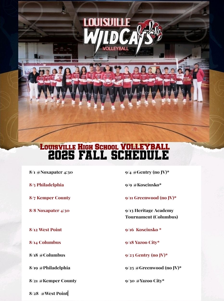 2025 Volleyball Schedule