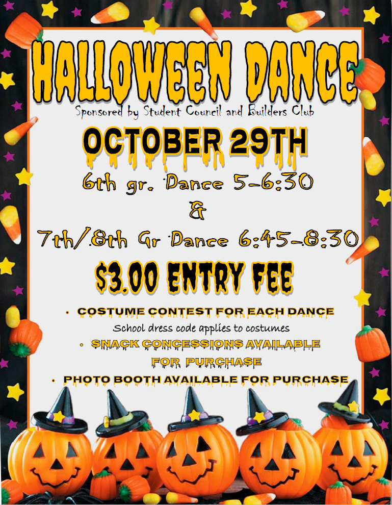 Halloween  Dance 10/29/26 @ WMS