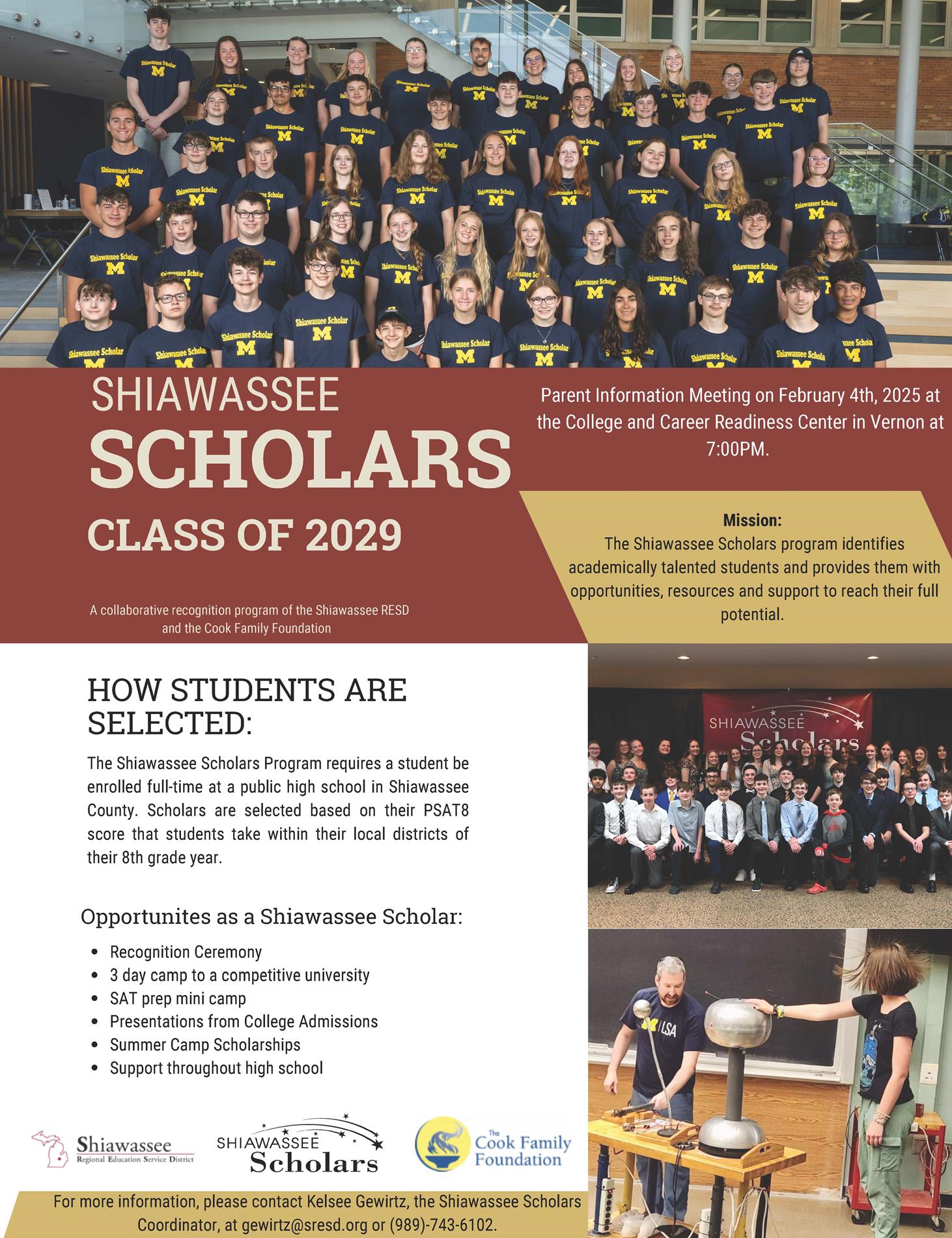 Shiawassee Scholars Info Night