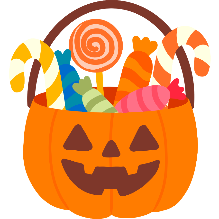pumpkin with candy