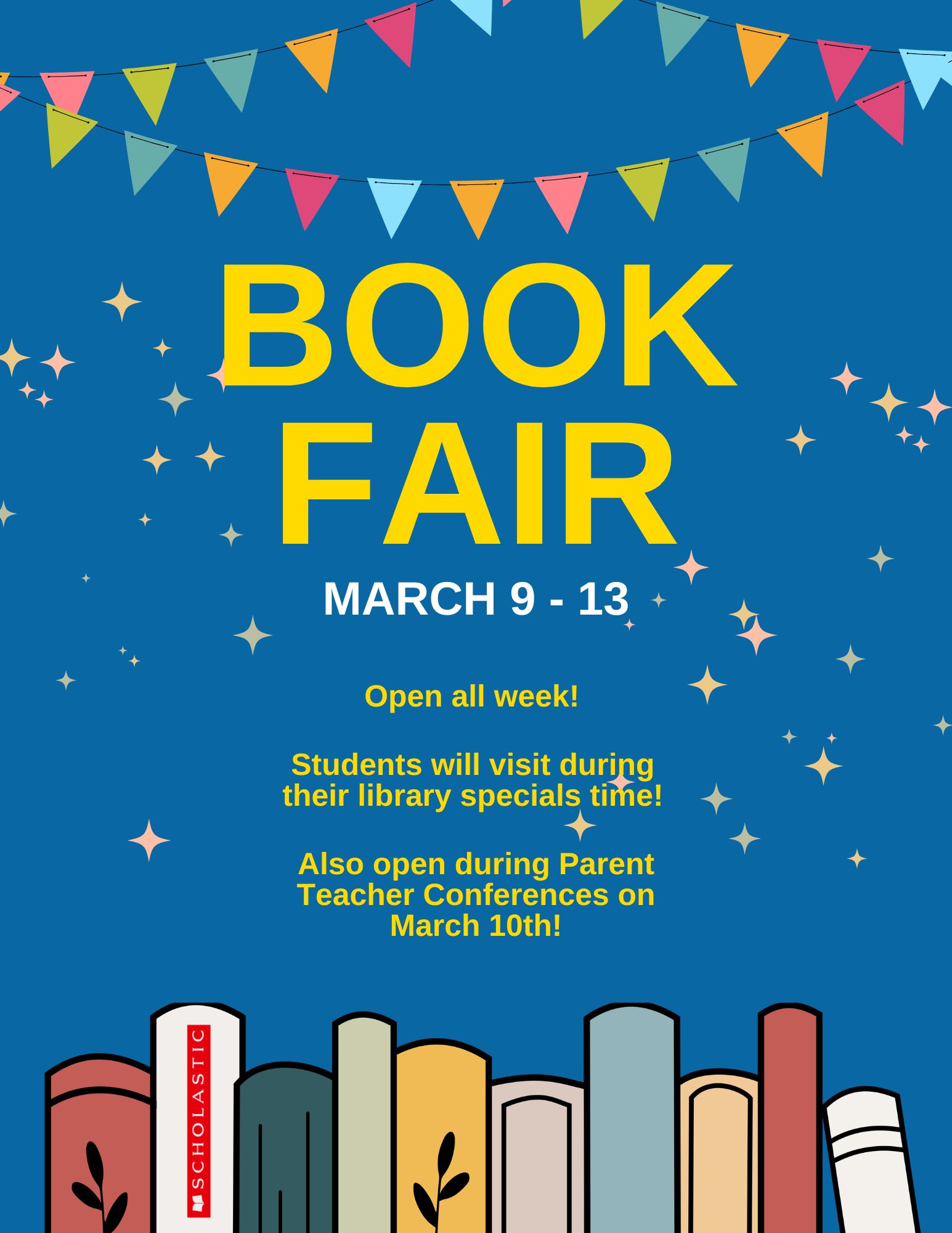 book fair flyer (all info listed)