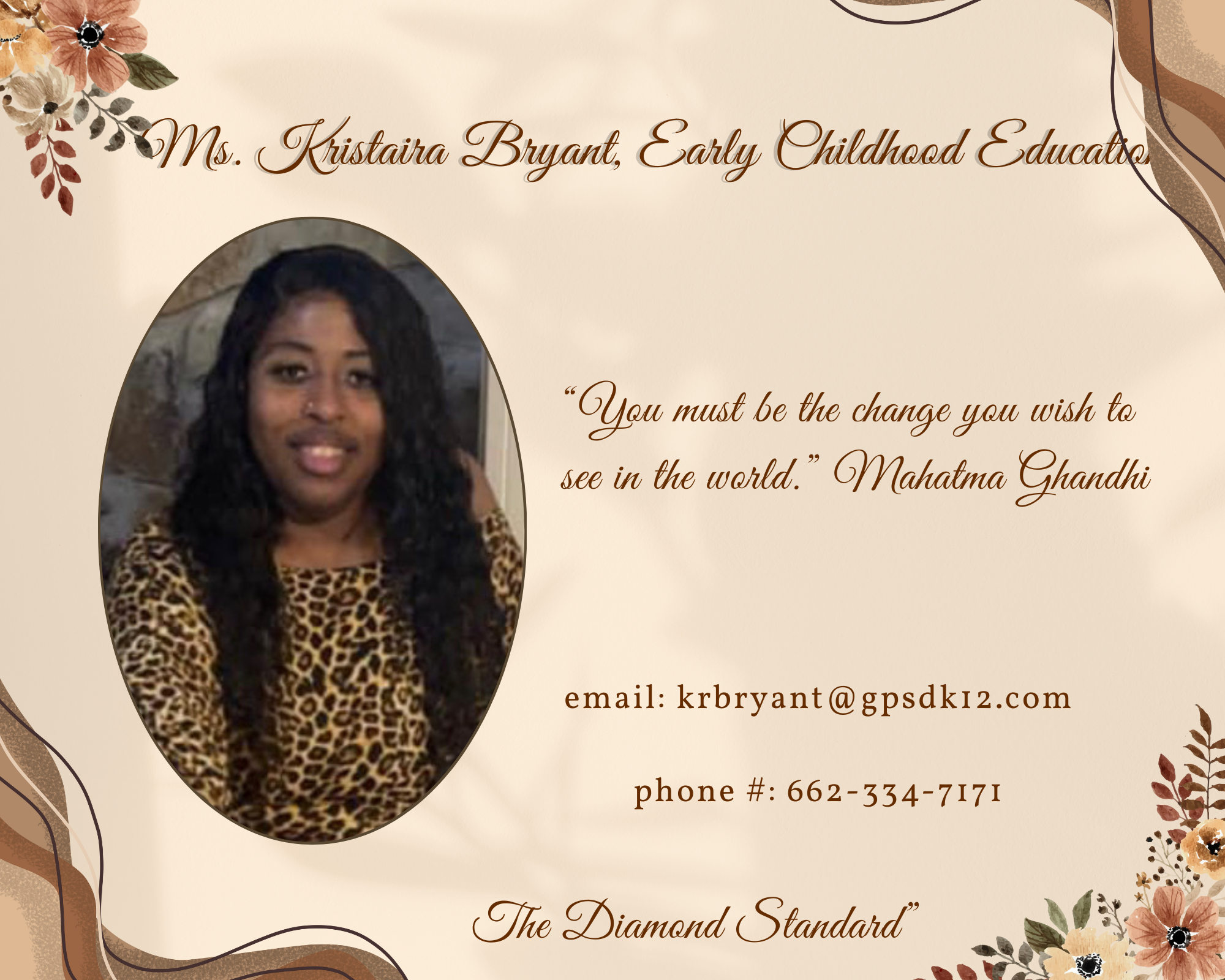 ECE Instructor Ms. K. Bryant