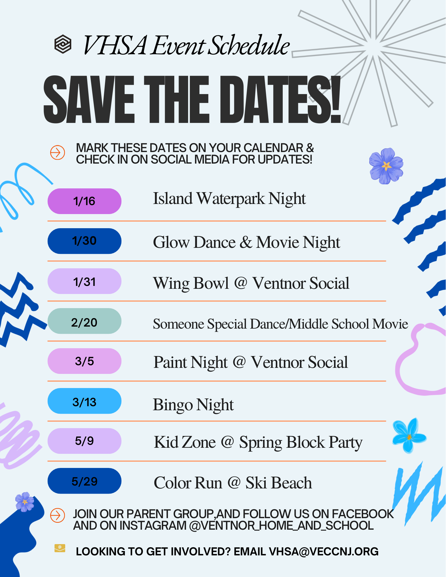 VHSA Save the Dates