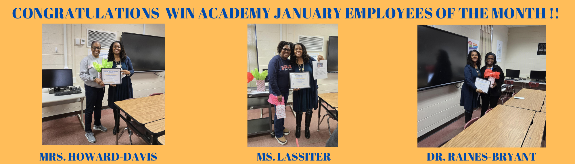 January Teacher of the Month