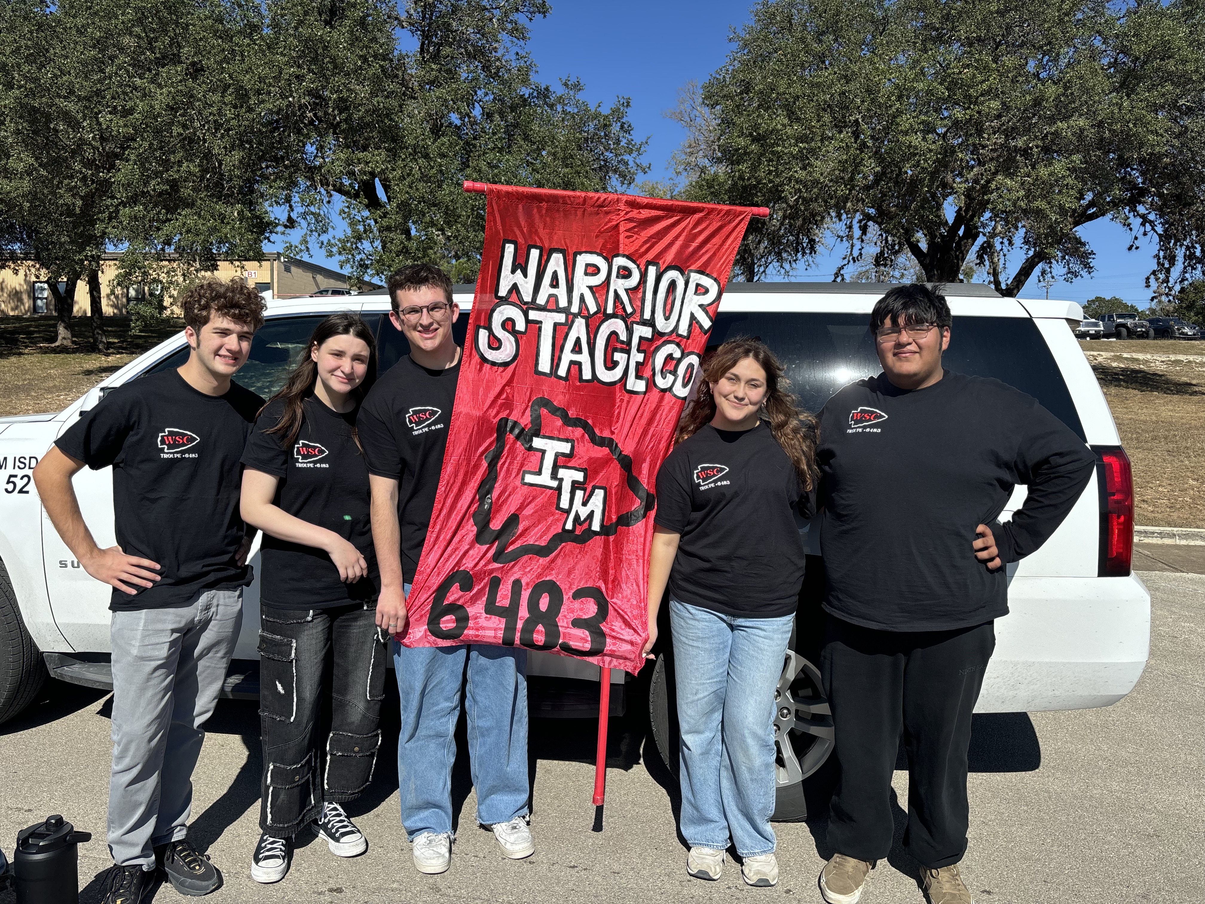 From left, Ingram Tom Moore High School thespians Jagger Martin, Hannah Kneupper, Evan Samford, Reigha Weaver and Nathaniel Hernandez performed at the Texas Thespian State Festival last week. 