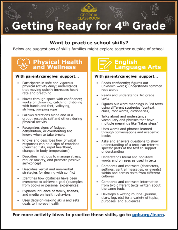 Are you ready for fourth grade?
