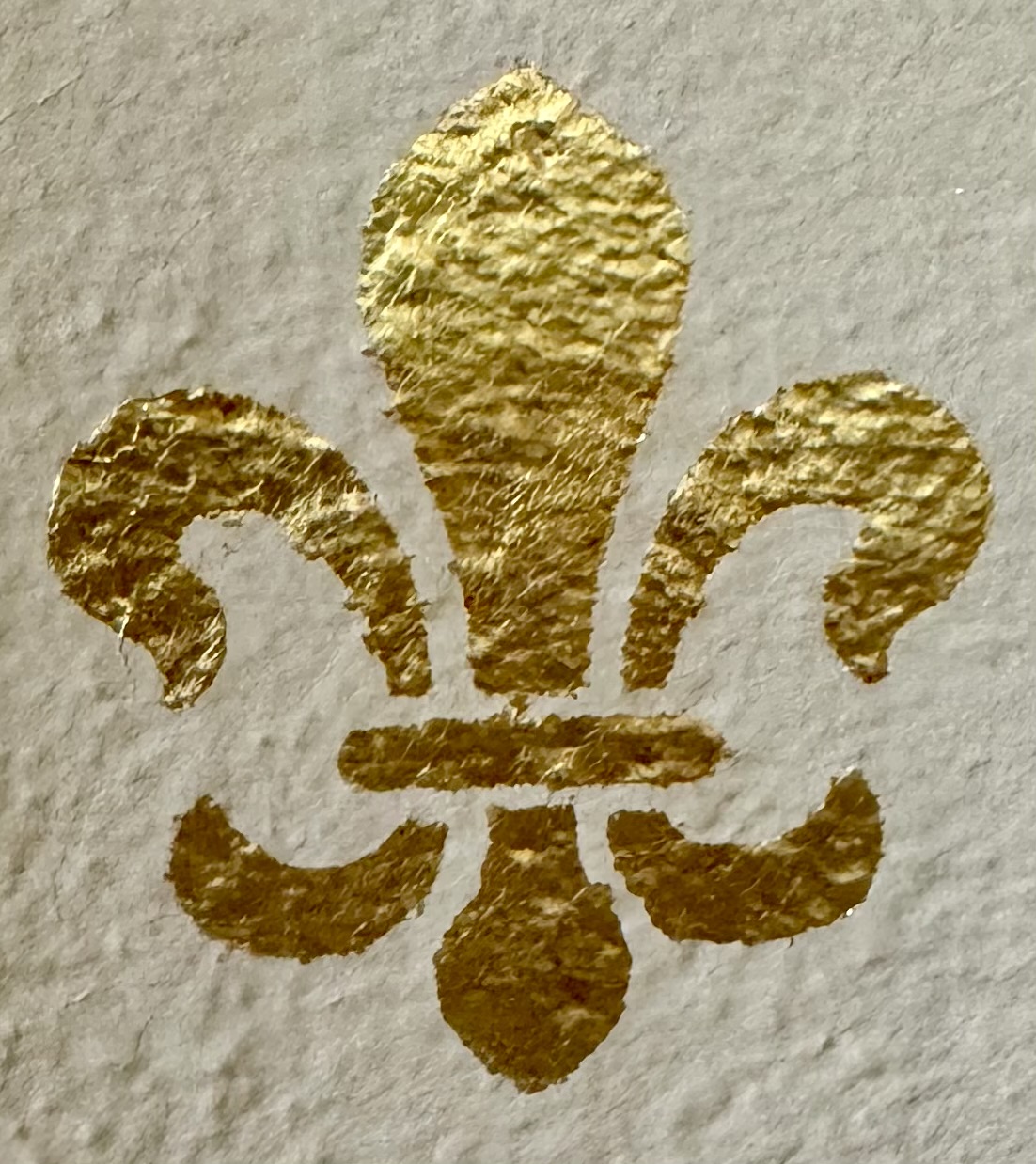 Fleur-de-lis gold foil