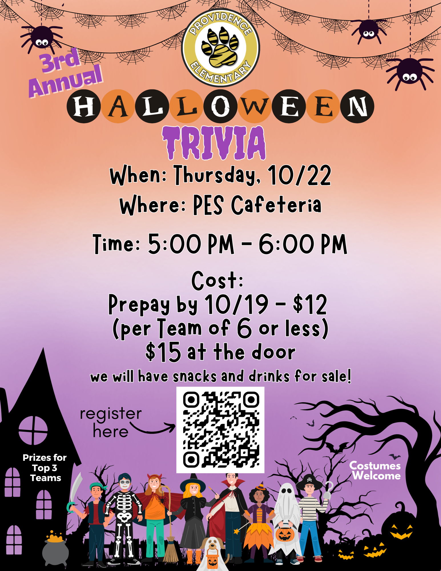 Family Halloween Trivia Flyer Family Halloween Trivia Flyer