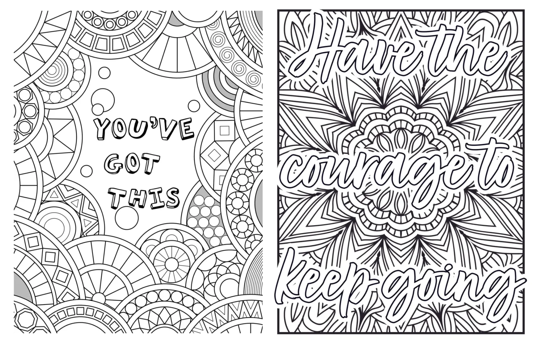 Coloring page-positive message again