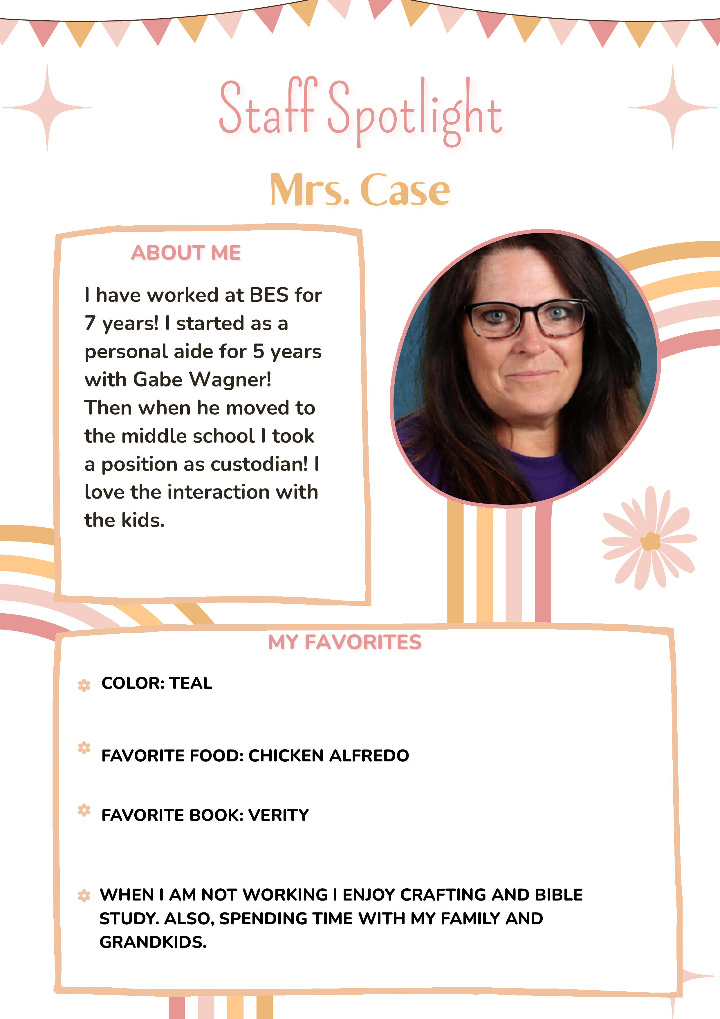 Staff Spotlight: Mrs. case