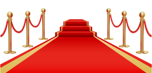 Red Carpet with Gold Stanchions & Rope