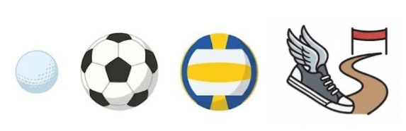 Golf Soccer Volleyball Cross Country
