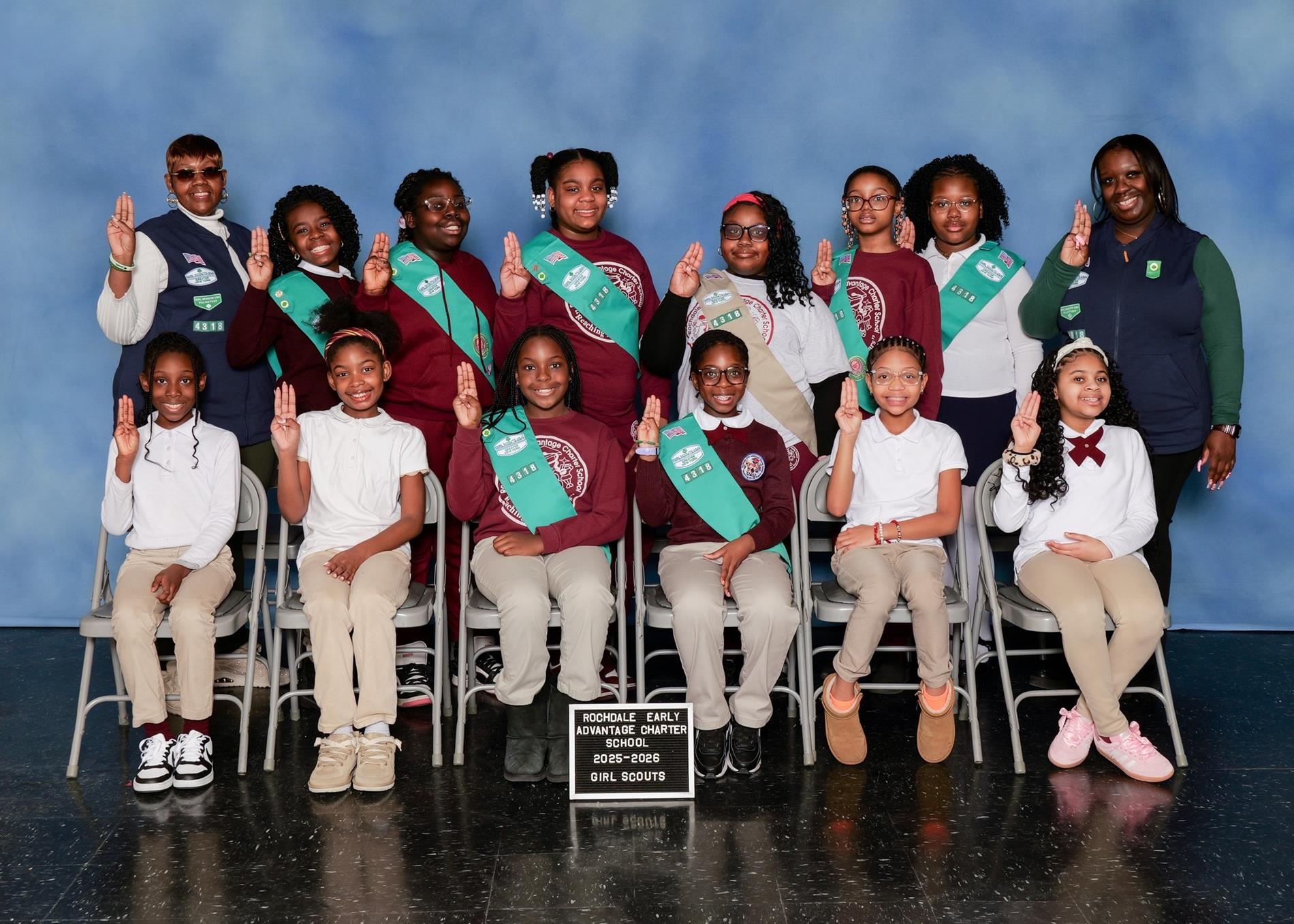 Girl Scouts Juniors group photo