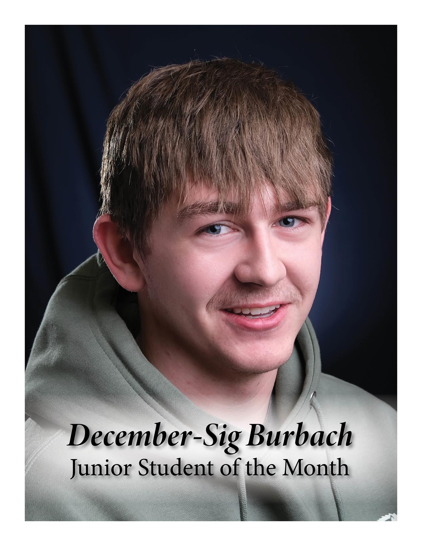 Junior December Student of the Month